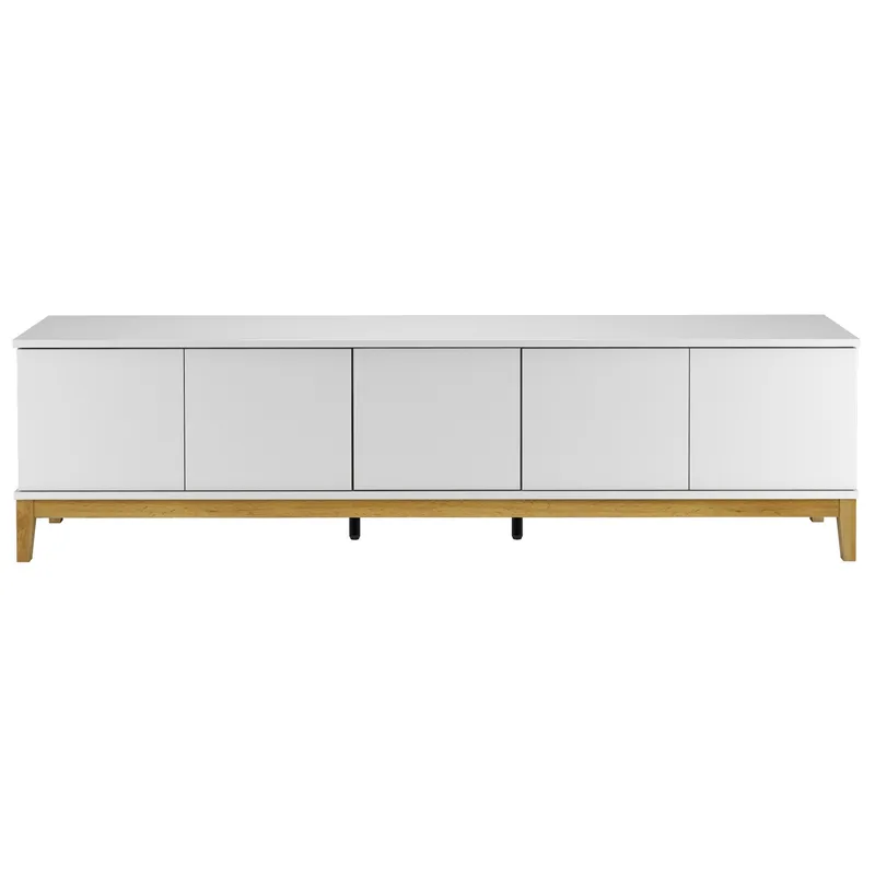 Lav skænk Loft24 Pelle Hvid/Wotan-eg - Hvid/Wotan-eg - Møbler - TV borde & mediemøbler - TV-borde