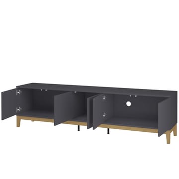 Lav skænk Loft24 Pelle Grå/Wotan-eg - Grå / Wotan-eg - Møbler - TV borde & mediemøbler - TV-borde