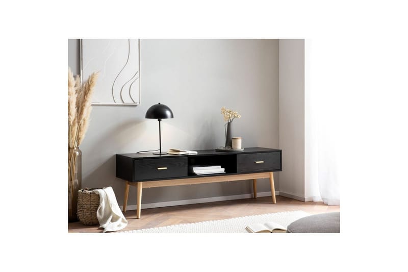 Lavbord Wohnling Eg Foliebelagt 2 Skuffer Moderne med Opbevaring Moderne - Møbler - TV borde & mediemøbler - TV-skab