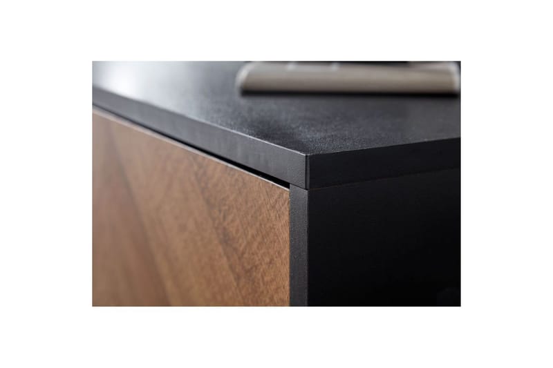 Lavbord Wohnling Eg Træ Folieret med 2 Døre Opbevaringsbakke Metalben Landstil - Møbler - TV borde & mediemøbler - Mediestativ & vægbeslag