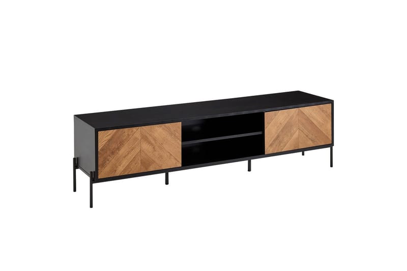 Lavbord Wohnling Eg Træ Folieret med 2 Døre Opbevaringsbakke Metalben Landstil, undefined