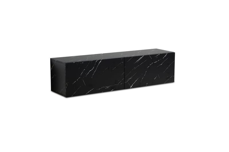 Lavbord Wohnling Folieret ophæng med klapdør Moderne Marmor, Sort, 120 cm - Marmor, Sort, 120 cm - Møbler - TV borde & mediemøbler - Mediestativ & vægbeslag
