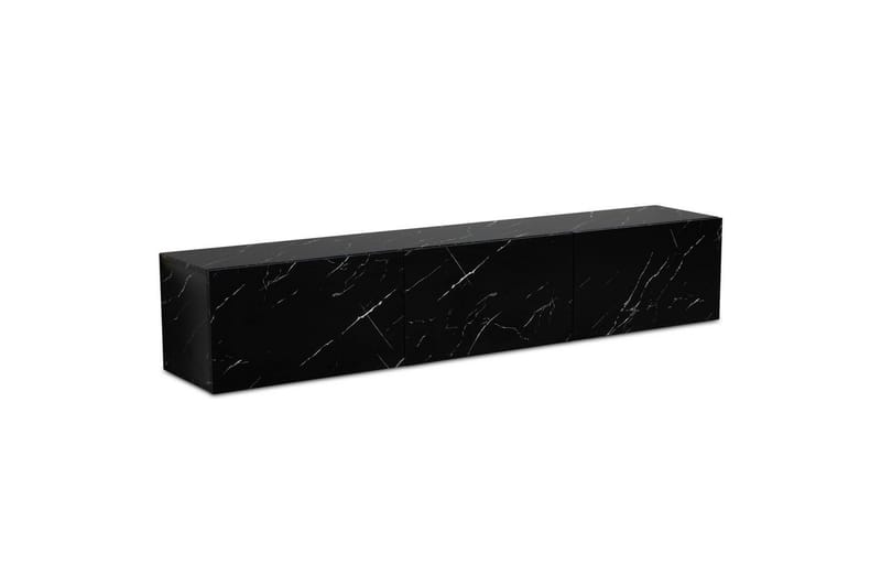 Lavbord Wohnling Folieret ophæng med klapdør Moderne Marmor, Sort, 160 cm - Marmor, Sort, 160 cm - Møbler - TV borde & mediemøbler - Mediestativ & vægbeslag