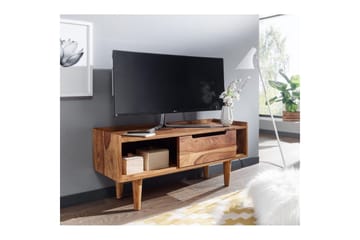Lavbord Wohnling Massivt træ med opbevaring 1 dør træben landstil - Møbler - TV borde & mediemøbler - TV-borde