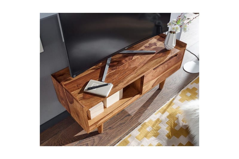 Lavbord Wohnling Massivt træ med opbevaring 1 dør træben landstil - Møbler - TV borde & mediemøbler - TV-borde