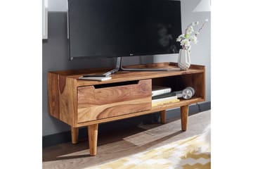 Lavbord Wohnling Massivt træ med opbevaring 1 dør træben landstil - Møbler - TV borde & mediemøbler - TV-borde