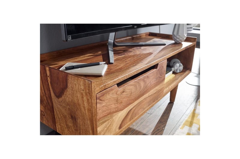 Lavbord Wohnling Massivt træ med opbevaring 1 dør træben landstil - Møbler - TV borde & mediemøbler - TV-borde