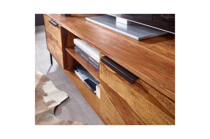 Lavbord Wohnling Massivt træ med opbevaring 2 døre landstil - Møbler - TV borde & mediemøbler - TV-borde