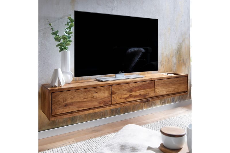 Lavbord Wohnling Solidtræ hængende med 3 skuffer landstil - Møbler - TV borde & mediemøbler - Mediestativ & vægbeslag