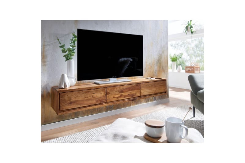 Lavbord Wohnling Solidtræ hængende med 3 skuffer landstil - Møbler - TV borde & mediemøbler - Mediestativ & vægbeslag