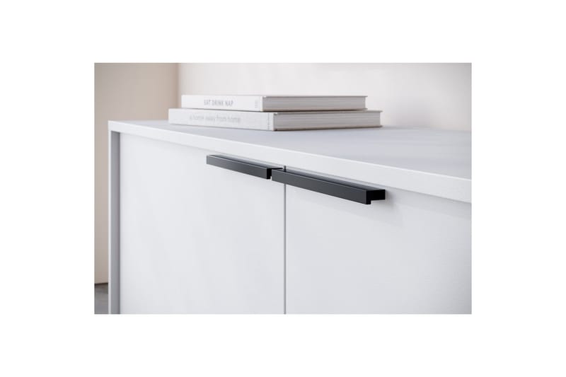 Lavskab Alberto 180x38x50 cm, Hvid - 180x38x50 cm, Hvid - Møbler - TV borde & mediemøbler - TV-borde