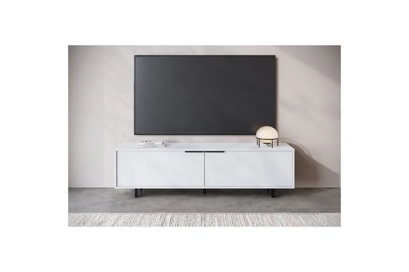 Lavskab Alberto 180x38x50 cm, Hvid - 180x38x50 cm, Hvid - Møbler - TV borde & mediemøbler - TV-borde