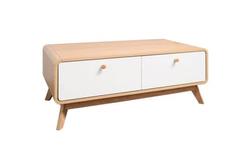 Lavskab Cassie 100x51x40 cm, Eg/Hvid - 100x51x40 cm, Eg/Hvid - Møbler - TV borde & mediemøbler - TV-borde