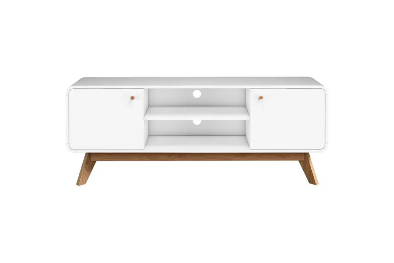 Lavskab Cassie 140x39x53 cm, Hvid/Hvid - 140x39x53 cm, Hvid/Hvid - Møbler - TV borde & mediemøbler - TV-borde