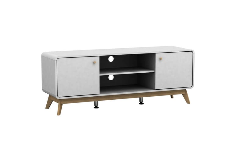 Lavskab Cassie 140x39x53 cm, Hvid/Hvid - 140x39x53 cm, Hvid/Hvid - Møbler - TV borde & mediemøbler - TV-borde
