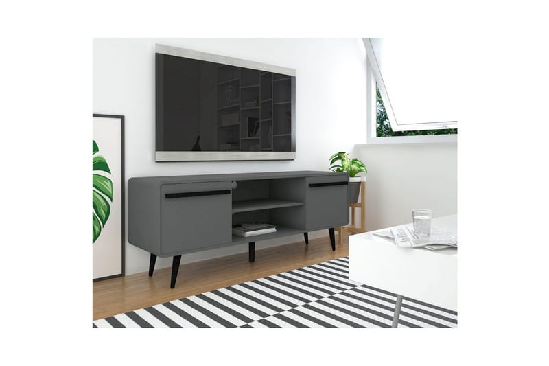 Lavskab Chantal Grå - Grå - Møbler - TV borde & mediemøbler - TV-borde
