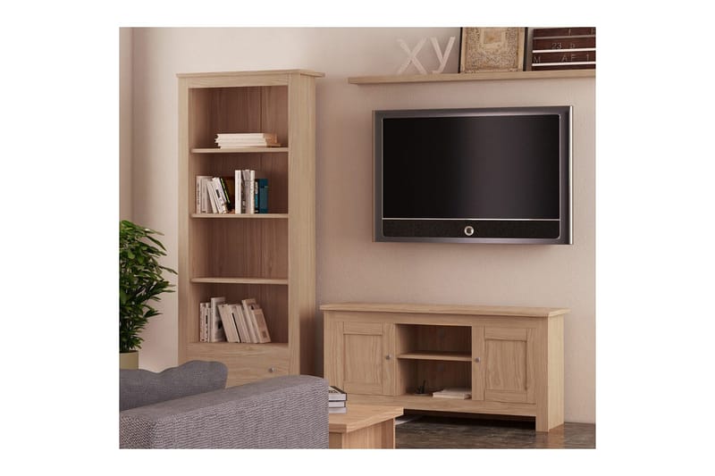 Lavskab Emerald 120x39x58 cm, Natur - 120x39x58 cm, Natur - Møbler - TV borde & mediemøbler - TV-borde