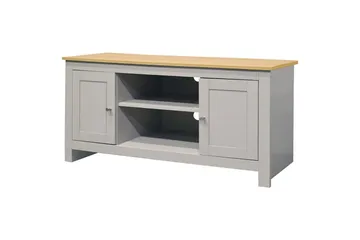 Lavskab Emerald 120x39x58 cm, Natur/Grå - 120x39x58 cm, Natur/Grå - Møbler - TV borde & mediemøbler - TV-borde