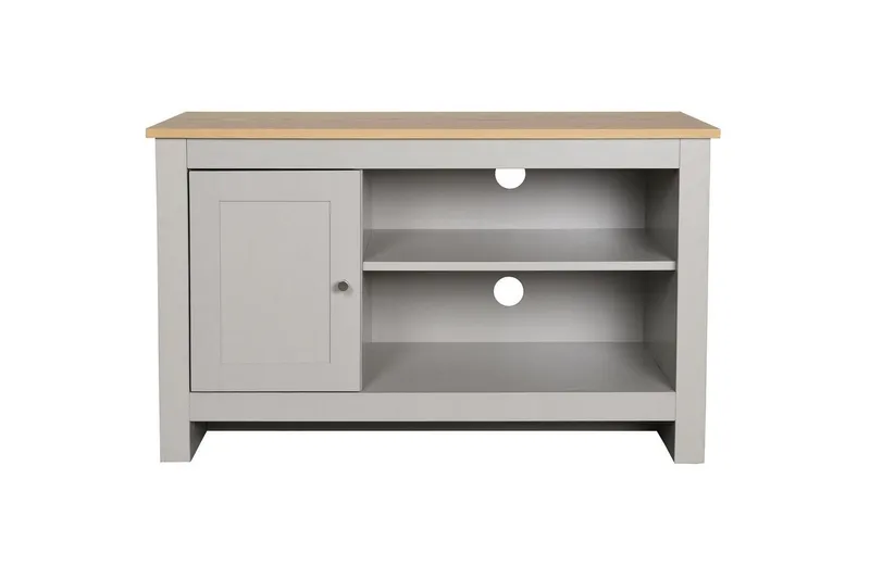 Lavskab Emerald 95x39x58 cm, Natur/Grå - 95x39x58 cm, Natur/Grå - Møbler - TV borde & mediemøbler - TV-borde