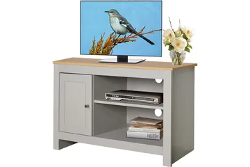 Lavskab Emerald 95x39x58 cm, Natur/Grå - 95x39x58 cm, Natur/Grå - Møbler - TV borde & mediemøbler - TV-borde