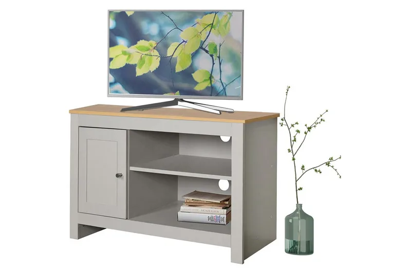 Lavskab Emerald 95x39x58 cm, Natur/Grå - 95x39x58 cm, Natur/Grå - Møbler - TV borde & mediemøbler - TV-borde