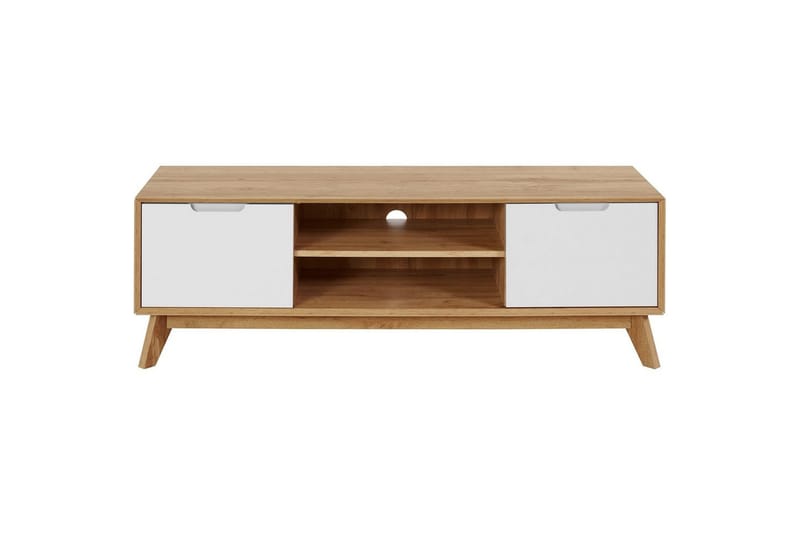 Lavskab Ezra Wotan Eg/Hvid - Wotan Eg/Hvid - Møbler - TV borde & mediemøbler - TV-borde
