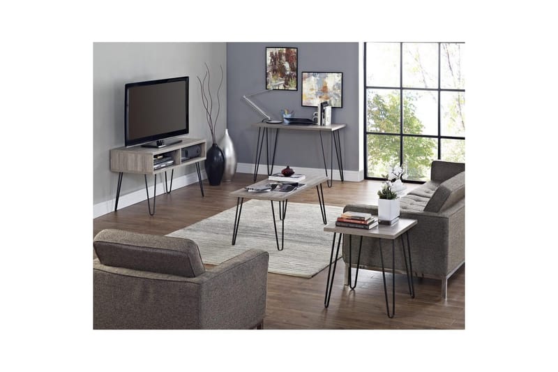 Lavskab Owen Grå/eg - Grå/eg - Møbler - TV borde & mediemøbler - TV-borde