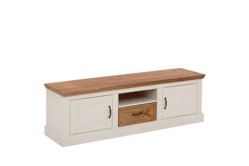 Lavskab Selma Hvid/Plet/Voks, Hvid/Plet/Voks