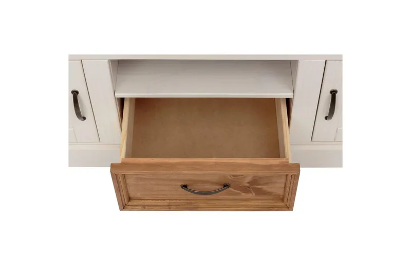 Lavskab Selma Hvid/Plet/Voks - Hvid/Plet/Voks - Møbler - TV borde & mediemøbler - TV-borde