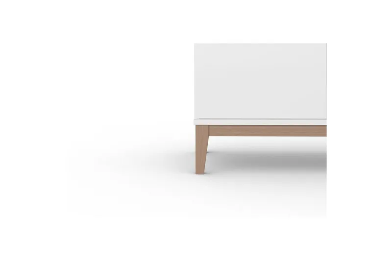 Lavskab Pelle Hvid/Wotan Eg - Hvid/Wotan Eg - Møbler - TV borde & mediemøbler - TV-borde