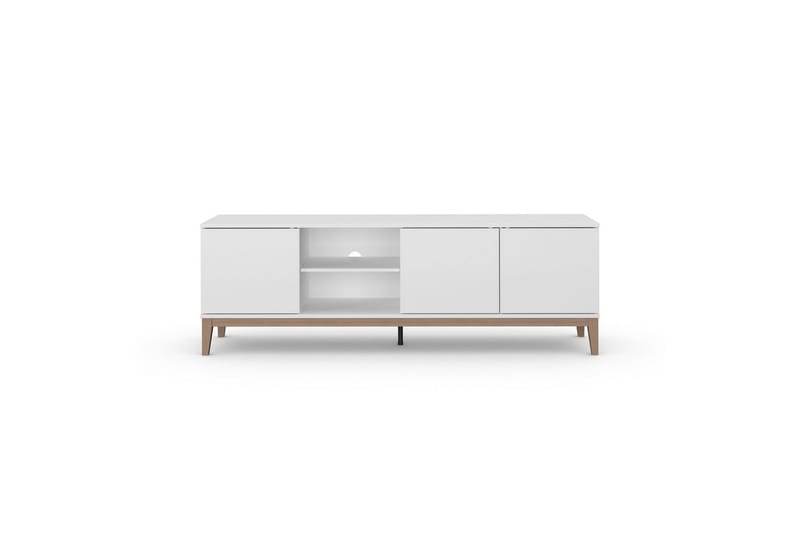 Lavskab Pelle Hvid/Wotan Eg - Hvid/Wotan Eg - Møbler - TV borde & mediemøbler - TV-borde