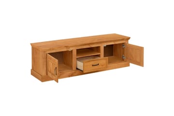 Lavt Fritstående Tv-bord 160 cm med Opbevaring i Fyr - Brun - Møbler - TV borde & mediemøbler - TV-borde