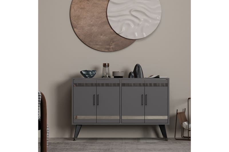 lda Tv-bænk 120 cm - Antracit - Møbler - TV borde & mediemøbler - TV-borde