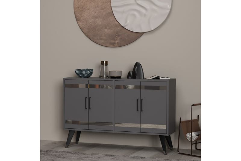 lda Tv-bænk 120 cm - Antracit - Møbler - TV borde & mediemøbler - TV-borde