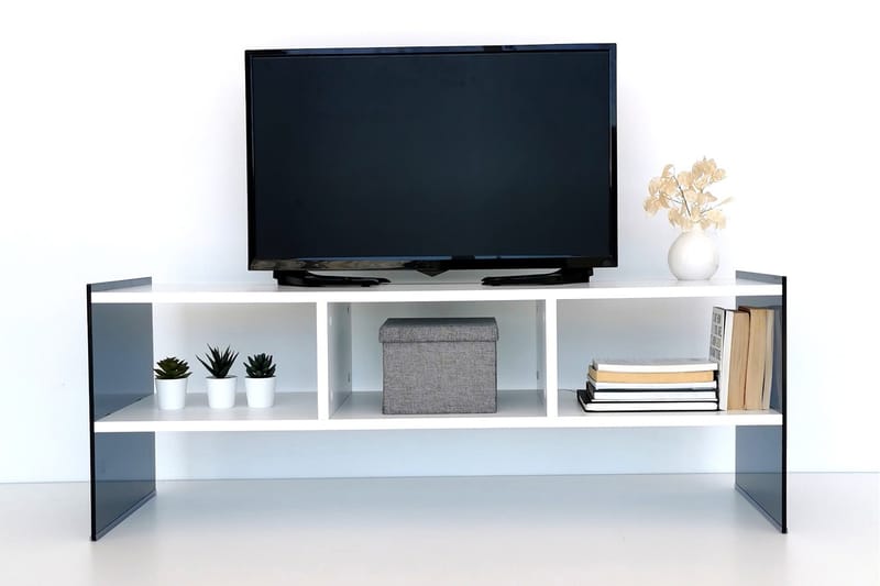 Lekkenne TV-Bord 122 cm - Hvid - TV-borde