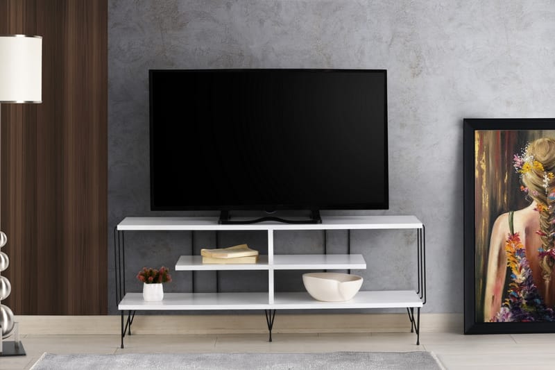 Leopoldis TV-bord 120 cm - Hvid - TV-borde