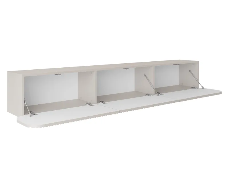 Lerva TV-bænk 239 cm - Beige - Møbler - TV borde & mediemøbler - TV-borde