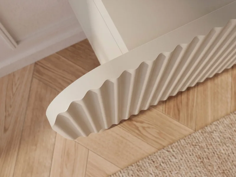 Lerva TV-bænk 239 cm - Beige - Møbler - TV borde & mediemøbler - TV-borde