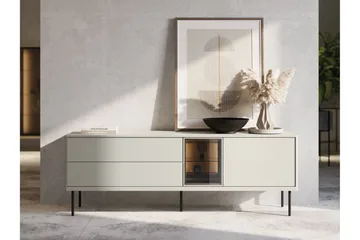 Levisa TV-bænk 161x41 cm - Beige - Møbler - TV borde & mediemøbler - TV-borde