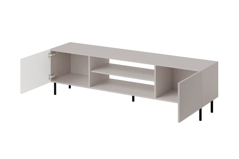 Lionel Gulvstående TV-bænk 181 cm med Opbevaring i Lyst Træ - Beige - Møbler - TV borde & mediemøbler - TV-borde