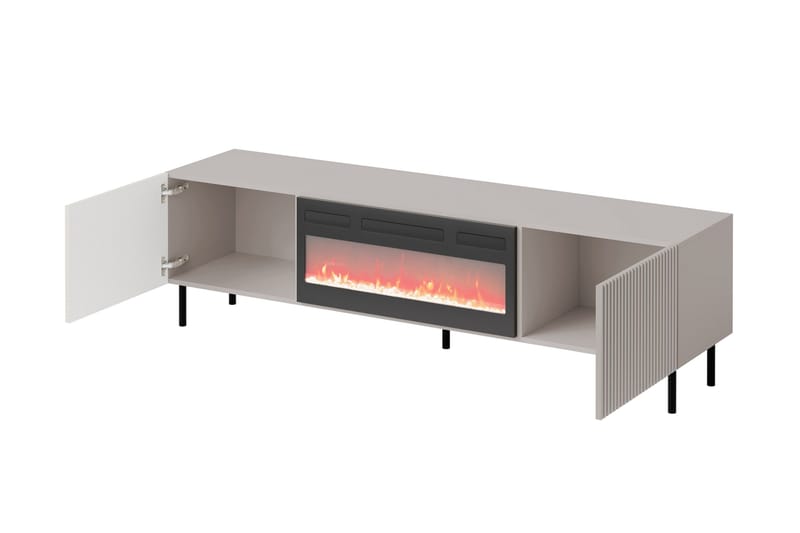 Lionel TV-bænk 181 cm - Beige - Møbler - TV borde & mediemøbler - TV-borde
