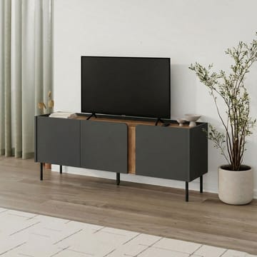 Lomar TV-bænk 140x53,9x35,5 cm - Antracit/Naturlig eg/Sort - Møbler - TV borde & mediemøbler - TV-borde