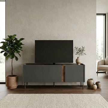 Lomar TV-bænk 140x53,9x35,5 cm - Antracit/Naturlig eg/Sort - Møbler - TV borde & mediemøbler - TV-borde