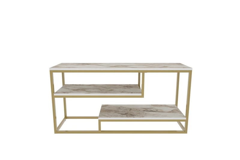 Lorin TV-bænk 120 cm, Guld