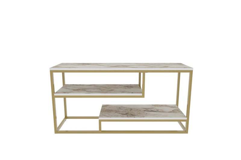 Lorin TV-bænk 120 cm - Guld - Møbler - TV borde & mediemøbler - TV-borde