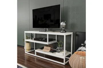 Lorin TV-bænk 120 cm - Hvid - Møbler - TV borde & mediemøbler - TV-borde
