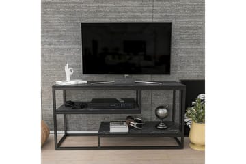 Lorin TV-bænk 120 cm - Sort/Hvid - Møbler - TV borde & mediemøbler - TV-borde