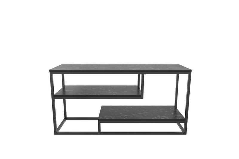 Lorin TV-bænk 120 cm - Sort/Hvid - Møbler - TV borde & mediemøbler - TV-borde