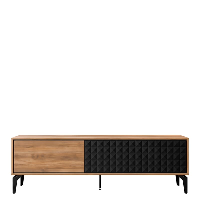 Lorvenn TV-bænk 190 cm, Brun/Sort