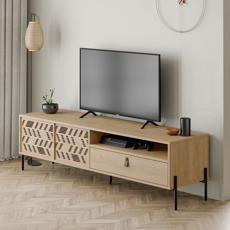 Losina TV-bænk 170 cm - Sapphire Oak - Møbler - TV borde & mediemøbler - Mediestativ & vægbeslag